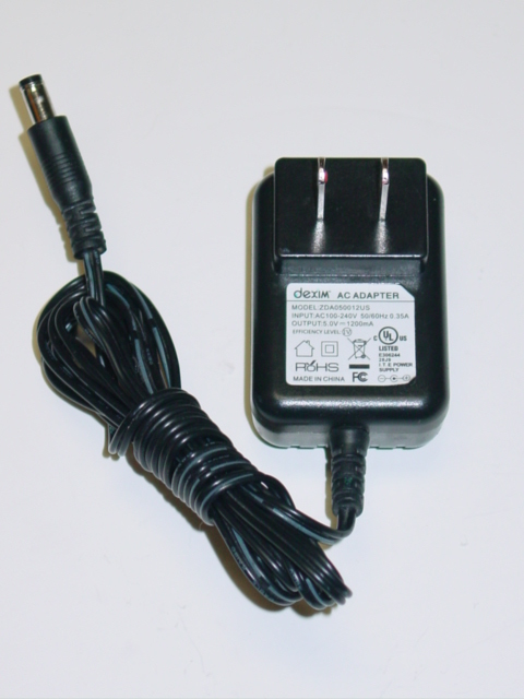 NEW Dexim ZDA050012US AC Adapter 5V 1200mA 1.2A